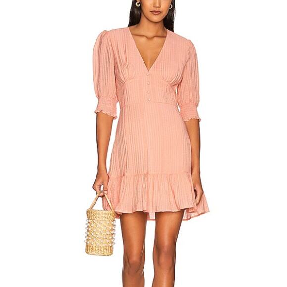 NWT Mink Pink Vera Mini Dress Rose Pink Medium - Picture 1 of 5